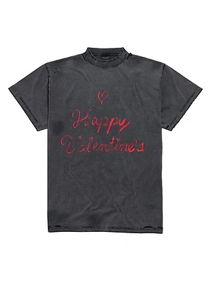 Lipstick Valentines T-Shirt Oversized
