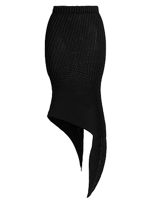 Subdued Knit Sculpted Skirt