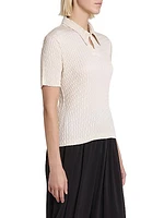 Sleek Pleats Polo Shirt