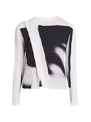 Shadow Study Pleats Cardigan