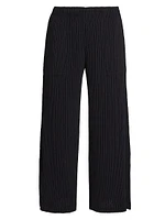 Hatching Plissé Pants
