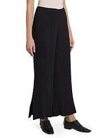 Hatching Plissé Pants