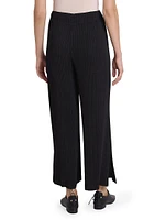 Hatching Plissé Pants