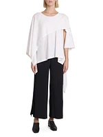 Hatching Plissé Pants