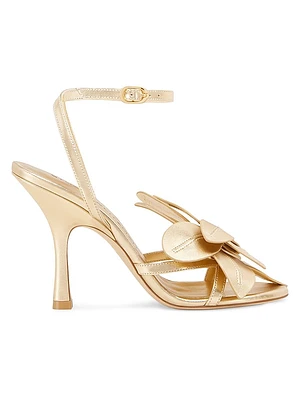 Paradise 100MM Metallic Leather Stiletto Sandals