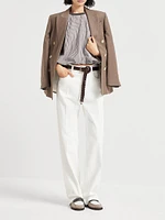 Multi Stripe Poplin Balloon Top