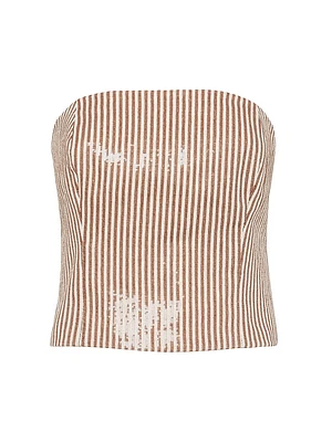 Linen Bandeau Top