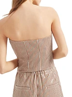 Linen Bandeau Top