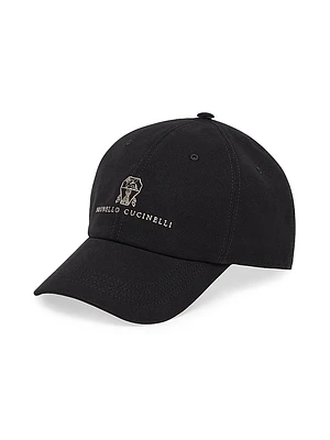 Garment Dyed Twisted Cotton Gabardine Baseball Cap