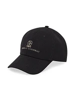 Garment Dyed Twisted Cotton Gabardine Baseball Cap