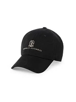Garment Dyed Twisted Cotton Gabardine Baseball Cap