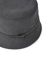 Tropical Luxury Wool Bucket Hat with Shiny Band