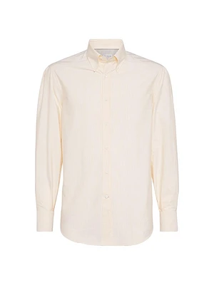Striped Poplin Basic Fit Shirt