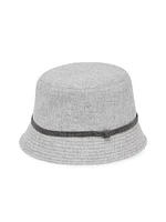Virgin Wool and Cashmere Flannel Bucket Hat
