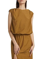 Cosma Gathered Sleeveless Top