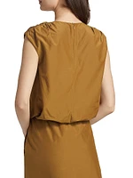 Cosma Gathered Sleeveless Top
