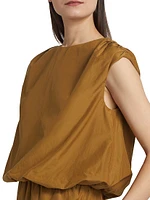 Cosma Gathered Sleeveless Top