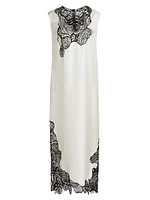 Uma Silk Sleeveless Midi Dress