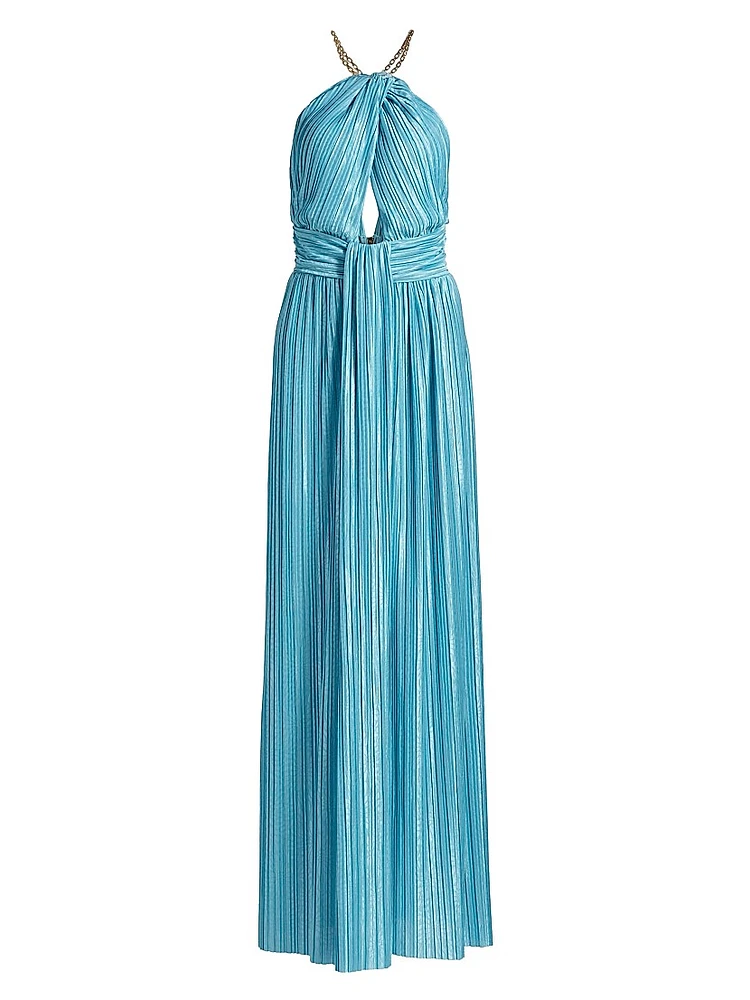 Sophia Chain Trimmed Maxi Dress