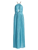 Sophia Chain Trimmed Maxi Dress