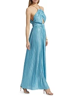 Sophia Chain Trimmed Maxi Dress