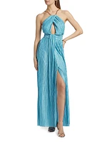 Sophia Chain Trimmed Maxi Dress