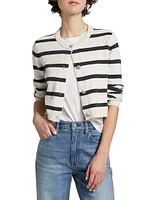 Striped Crop Cardigan