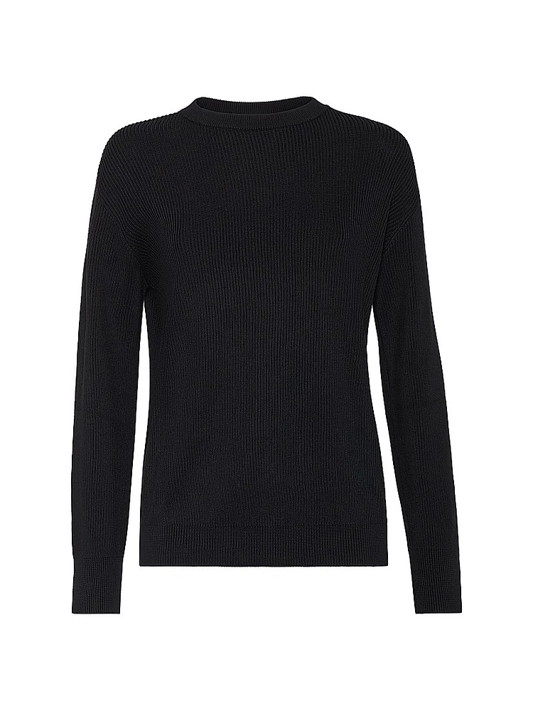 Cotton English Rib Sweater