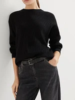 Cotton English Rib Sweater