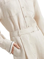 Linen Baggy Shorts
