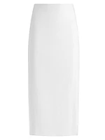Maeve Linen-Blend Slip Skirt