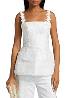 Movement Marie Floral Lace Peplum Top