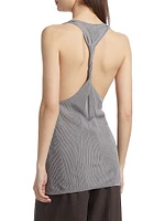 Rib-Knit Twist-Back Tank