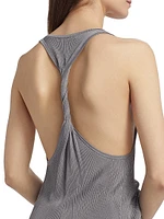 Rib-Knit Twist-Back Tank