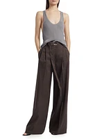 Rib-Knit Twist-Back Tank