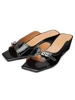 Butterfly Wedge Mule Sandals
