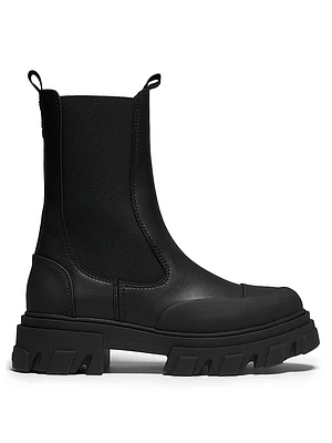 Logo Leather Chelsea Boots