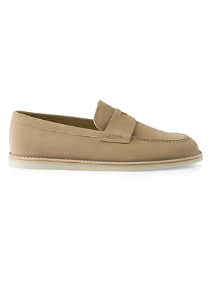 Bleached Suede Loafers