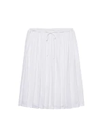 Pleated Jersey Skirt