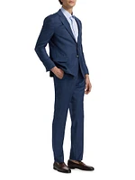 Glen Check Virgin Wool Single-Breasted Suit