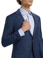 Glen Check Virgin Wool Single-Breasted Suit
