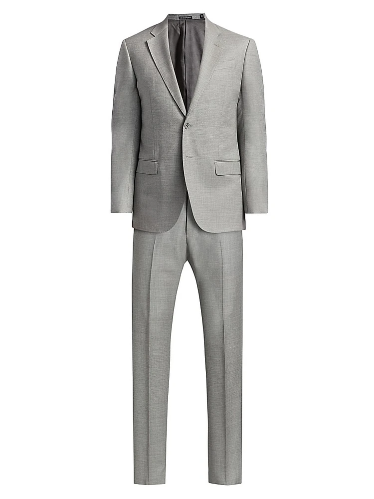 Virgin Wool Single-Breasted Suit