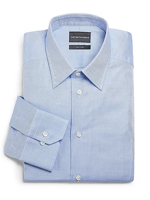 Birdseye Solid Cotton Shirt