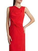 Satin Gathered Gown