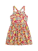Little Girl's & Floral Cotton Dress