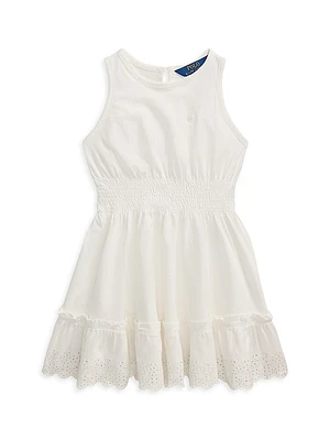 Little Girl's & Cotton Sleeveless Dress