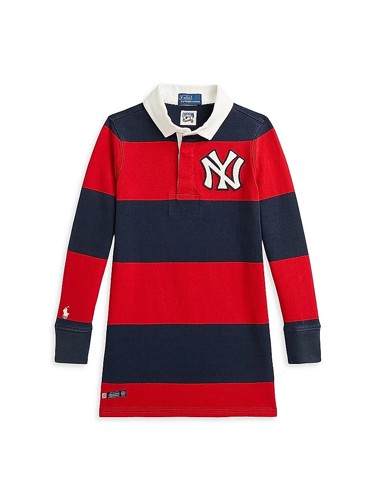 Little Girl's &Girl'sYankees Rugby Polo Shirtdress