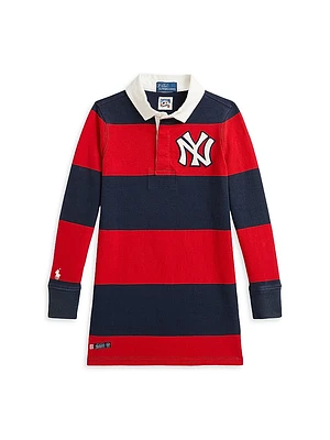 Little Girl's &Girl'sYankees Rugby Polo Shirtdress