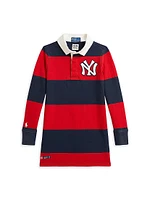 Little Girl's &Girl'sYankees Rugby Polo Shirtdress