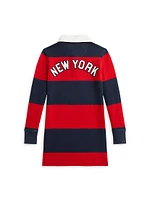 Little Girl's &Girl'sYankees Rugby Polo Shirtdress